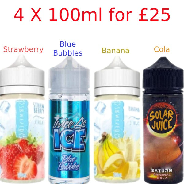 special offer 4 x 100ml for £25