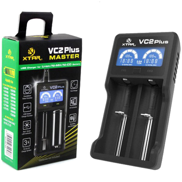 xtar battery charger vc2 18650 21700